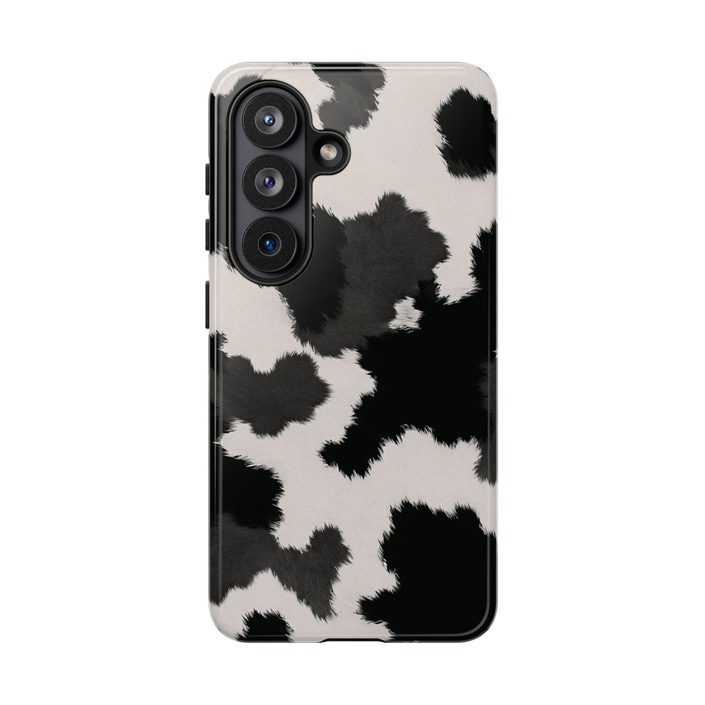 Modern Monochrome Cow Print Phone Case