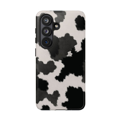Modern Monochrome Cow Print Phone Case