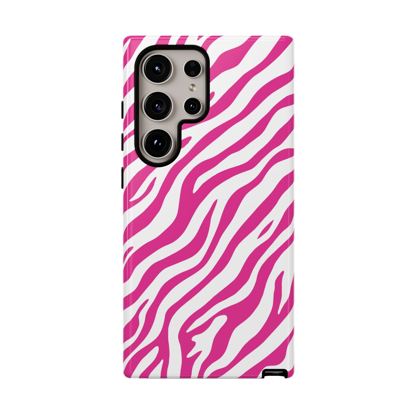 Stylish Hot Pink Zebra Print Phone Case