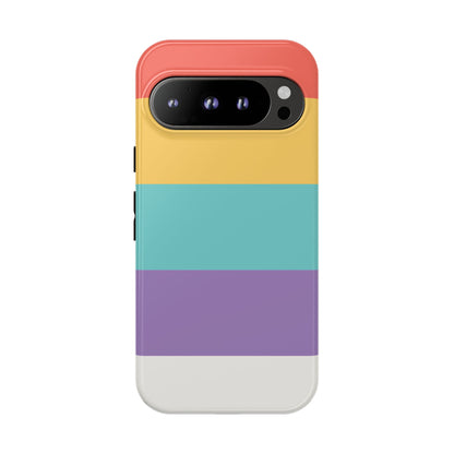 Pastel Rainbow Stripe Pattern Phone Case - Phone Case - Google Pixel 9 Pro / Glossy