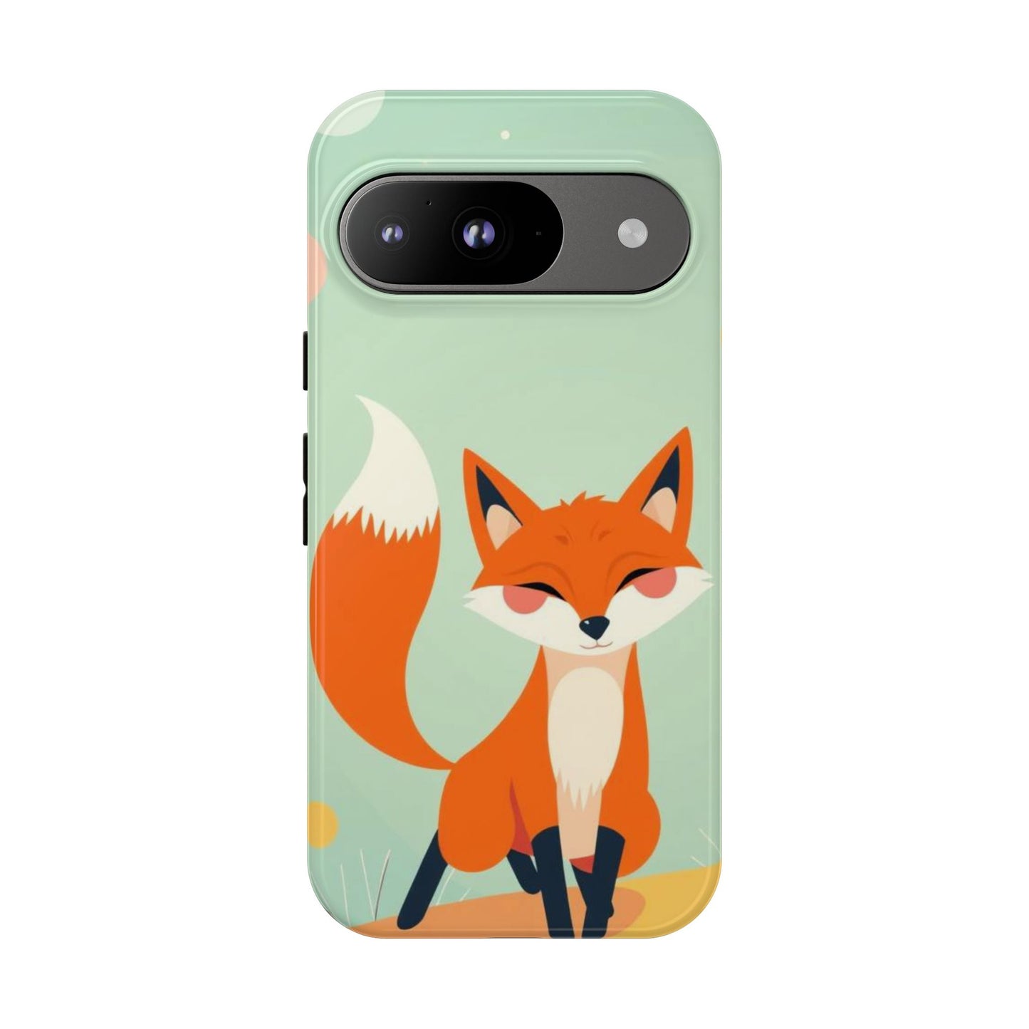 Google Pixel 9 / Glossy Phone Case - Happy Fox Design Phone Case
