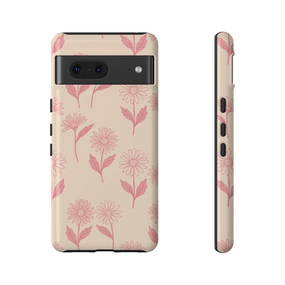 Pretty Pink Daisy Pattern Phone Case