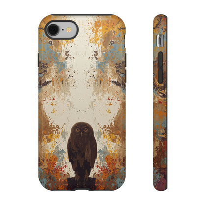 Abstract Owl Design Phone Case