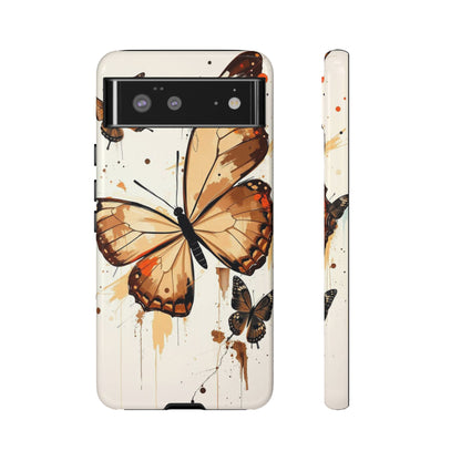 Google Pixel 6 / Glossy Phone Case - Acrylic Style Butterflies Design Phone Case