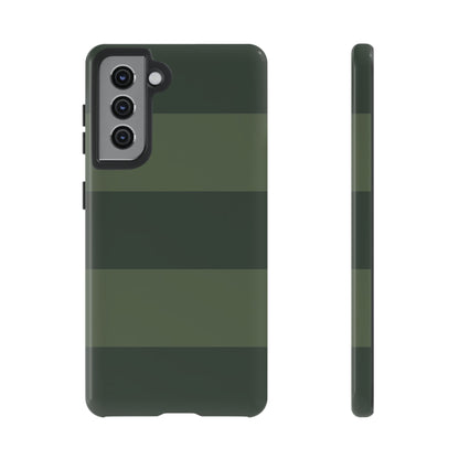 Green Horizontal Stripe Pattern Phone Case - Green Phone Case - Samsung Galaxy S21 / Glossy