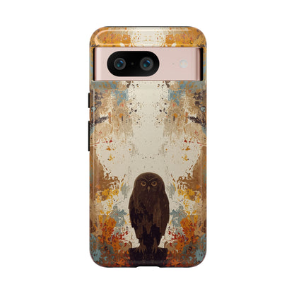 Google Pixel 8 / Glossy Phone Case - Abstract Owl Design Phone Case