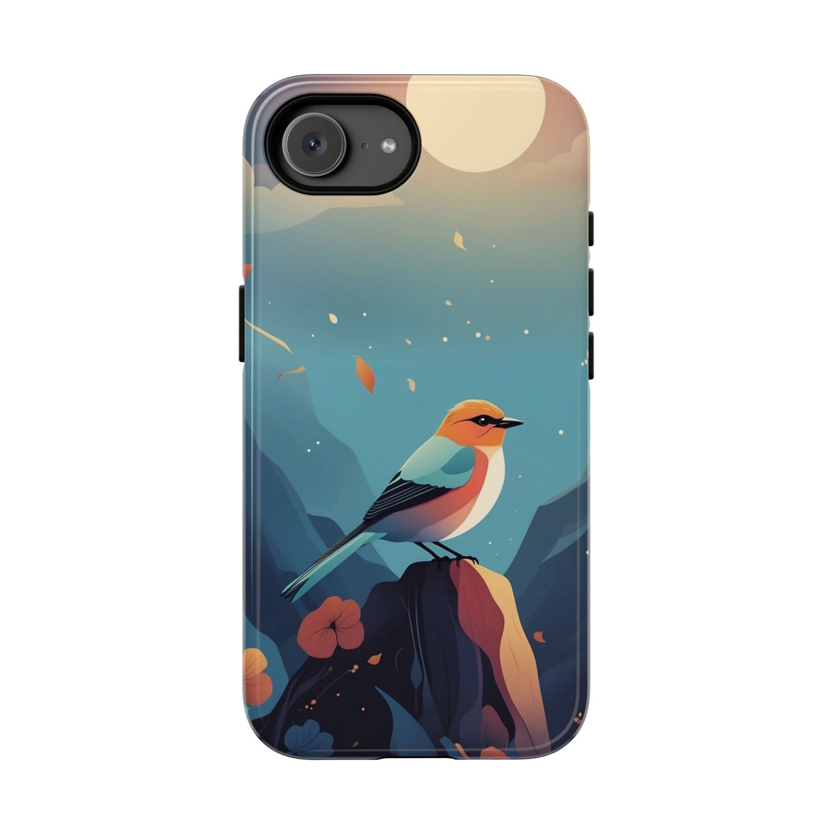Stylised Bird Design Phone Case - Multicolor Phone Case - iPhone 17e / Glossy