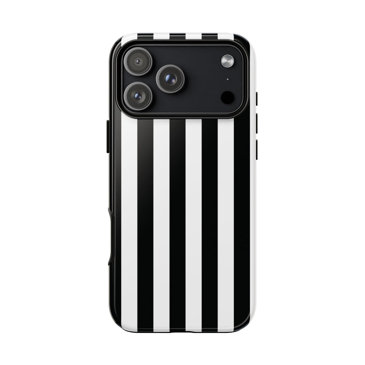 Simple Black & White Stripe Pattern Phone Case - White Phone Case - iPhone 17 Pro Max / Glossy