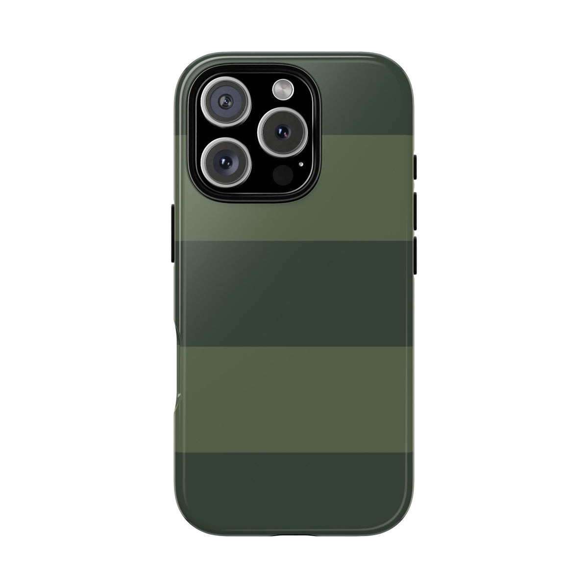 Green Horizontal Stripe Pattern Phone Case - Green Phone Case - iPhone 16 Pro / Glossy