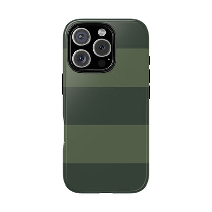 Green Horizontal Stripe Pattern Phone Case - Green Phone Case - iPhone 16 Pro / Glossy