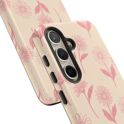 Pretty Pink Daisy Pattern Phone Case