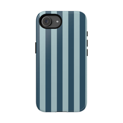 Blue Stripe Pattern Phone Case - Blue Phone Case - iPhone 17e / Glossy