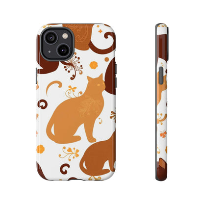 Abstract Cat Pattern Phone Case - Multicolor Phone Case - iPhone 14 Plus / Glossy