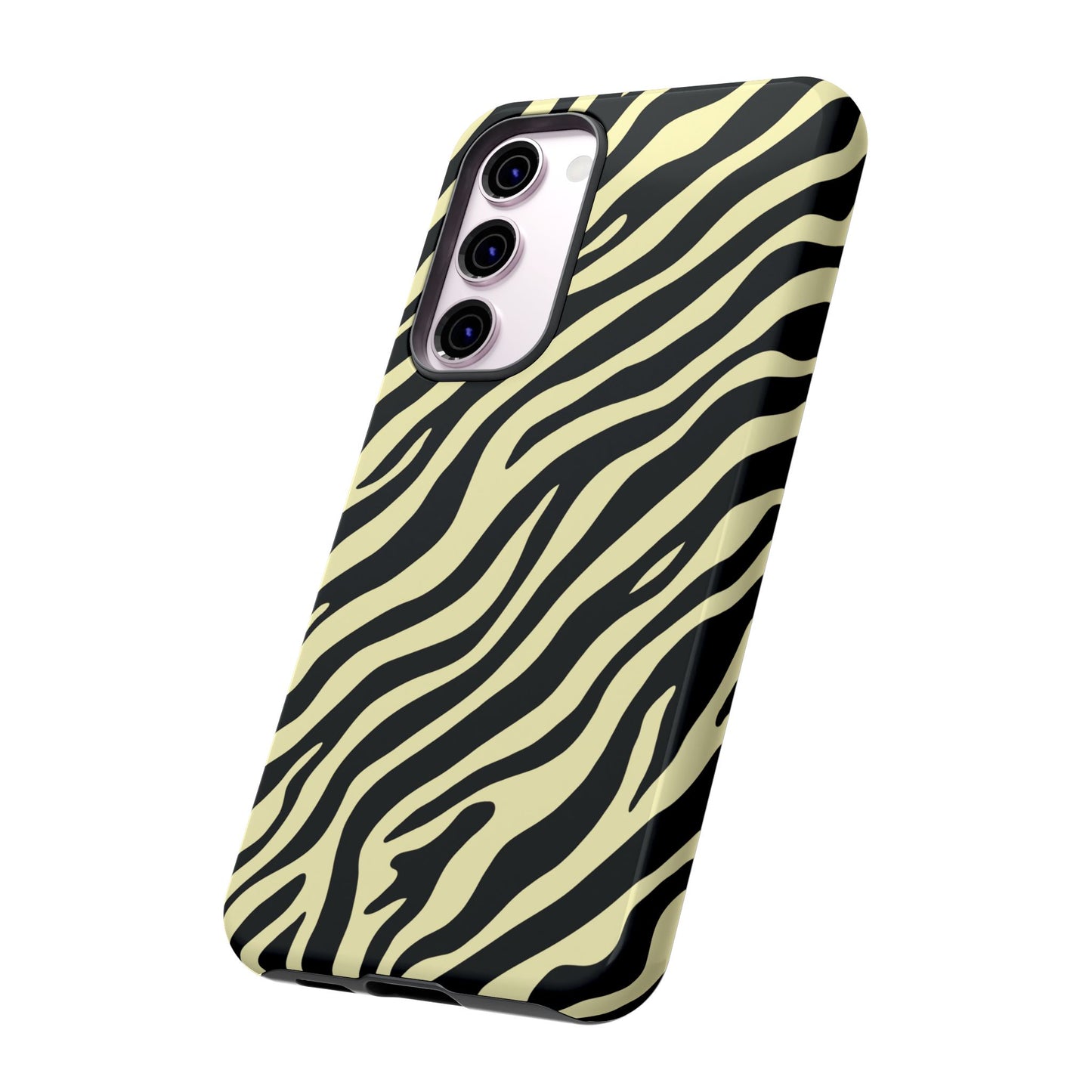 Stylish Neutral Zebra Print Phone Case