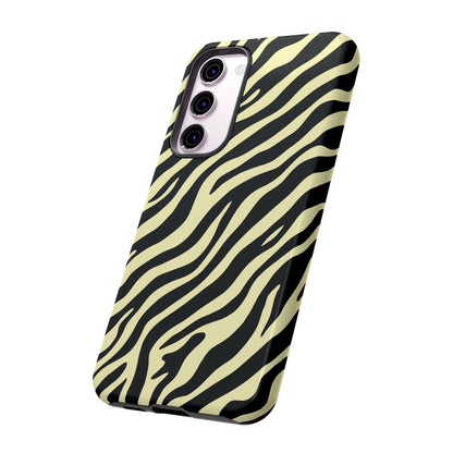 Stylish Neutral Zebra Print Phone Case