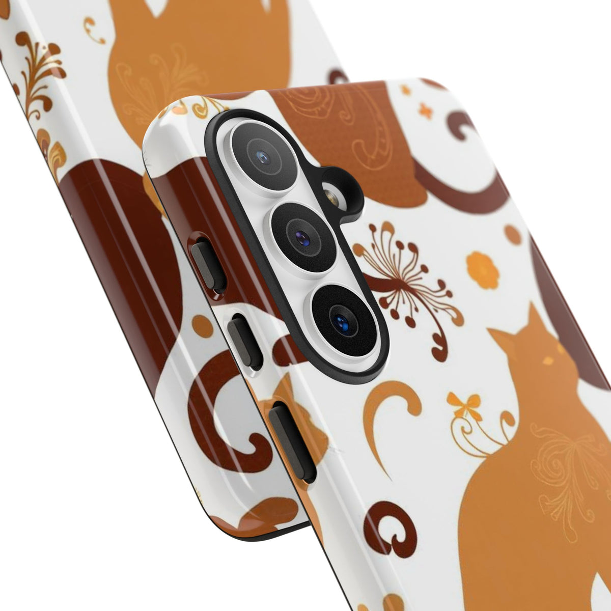 Abstract Cat Pattern Phone Case - Multicolor Phone Case