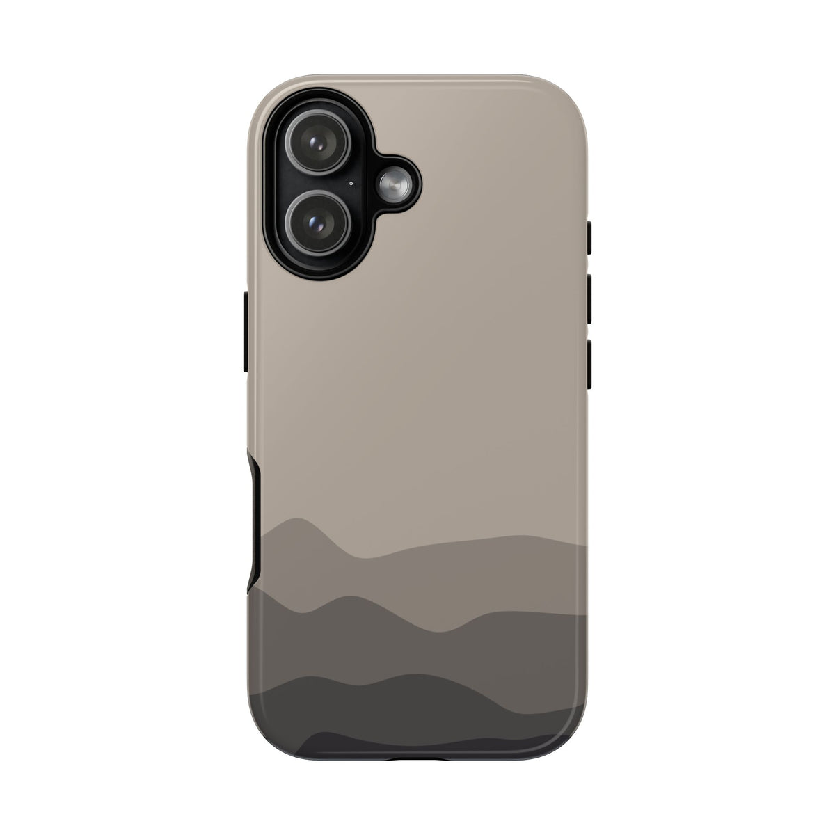 Beige Abstract Waves Protective Phone Case - Beige Phone Case - iPhone 17 / Glossy