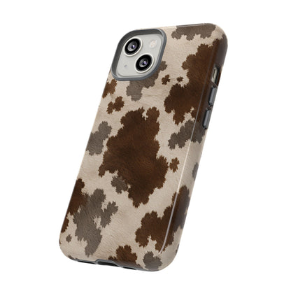 Stylish Mocha Cow Print Phone Case