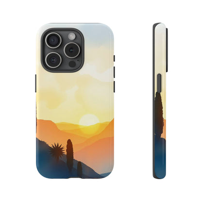 Watercolour Sunset Design Phone Case - Multicolor Phone Case - iPhone 15 Pro / Glossy