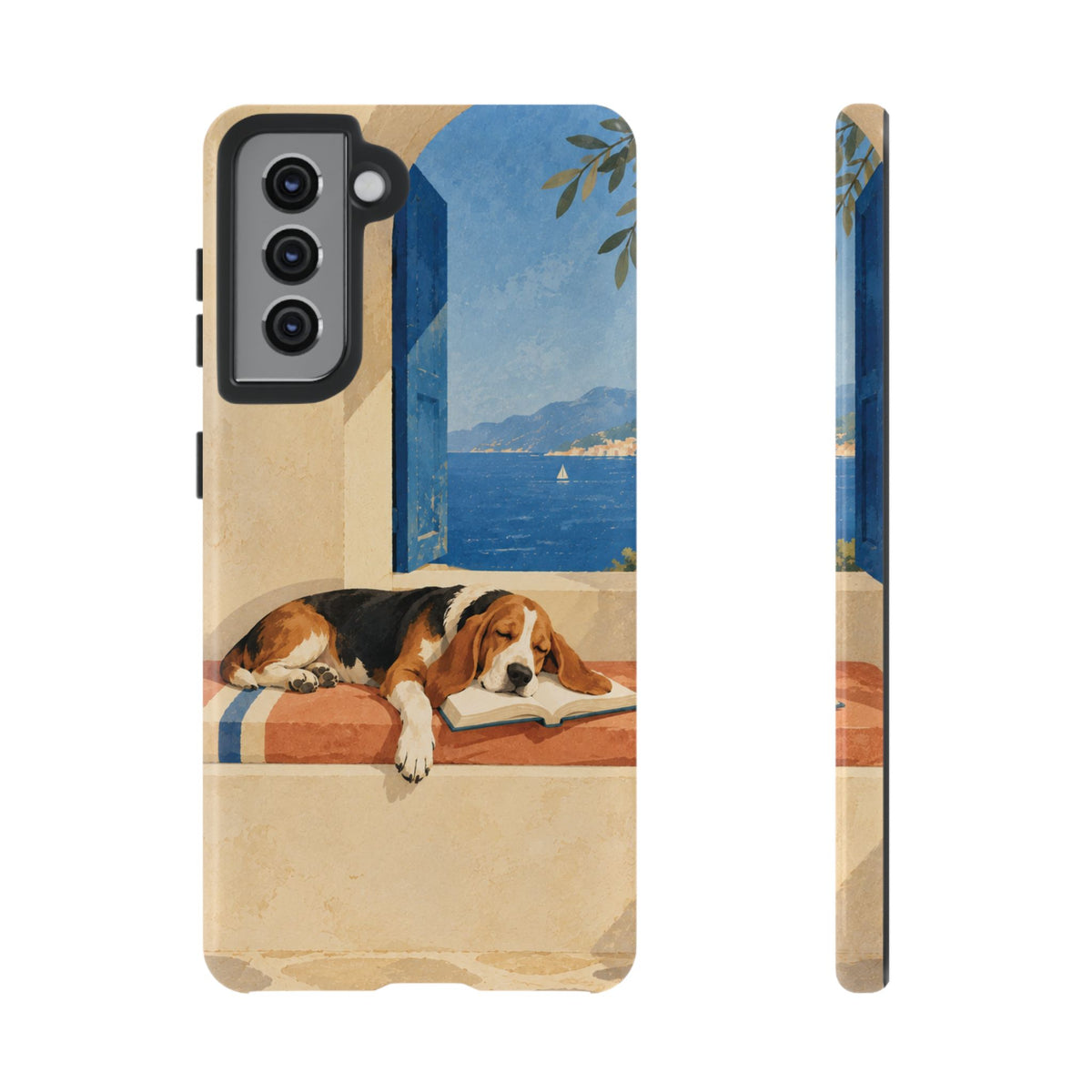Basset Hound Unfinished Chapter Phone Case - Multicolor Phone Case - Samsung Galaxy S21 / Glossy