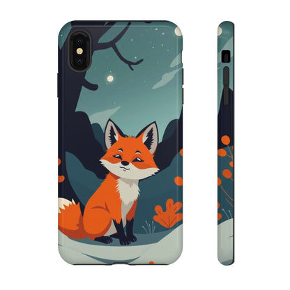 iPhone XS MAX / Glossy Phone Case - Cute Fox Design Phone Case