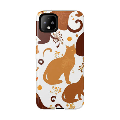 Abstract Cat Pattern Phone Case