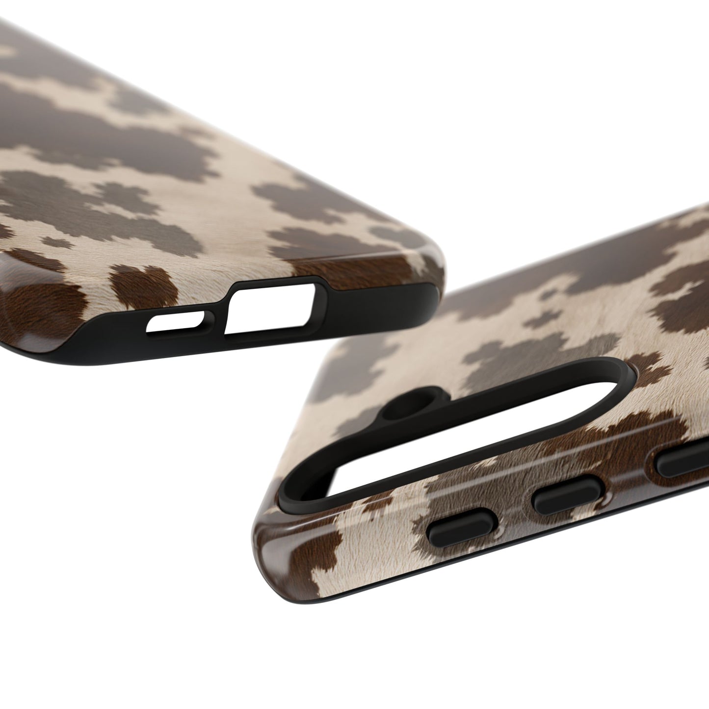 Stylish Mocha Cow Print Phone Case
