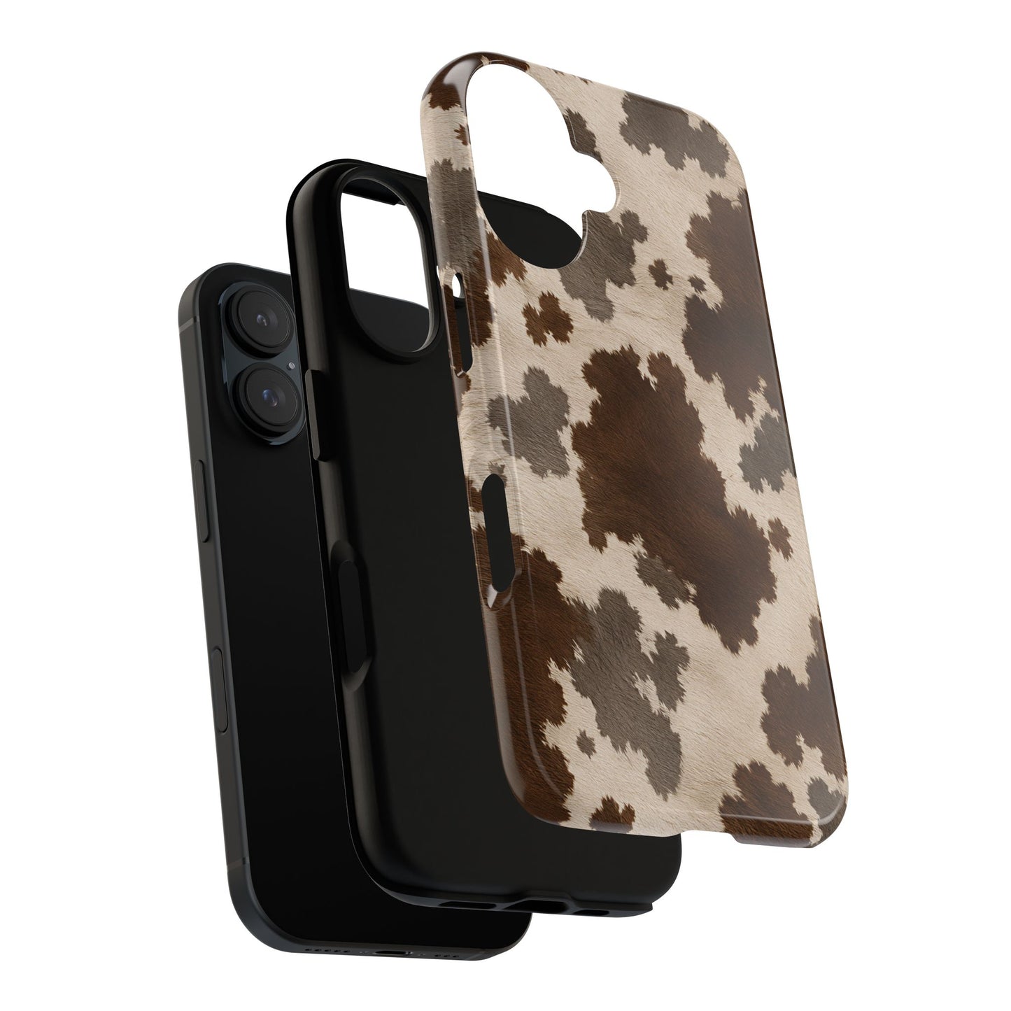 Stylish Mocha Cow Print Phone Case