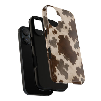Stylish Mocha Cow Print Phone Case