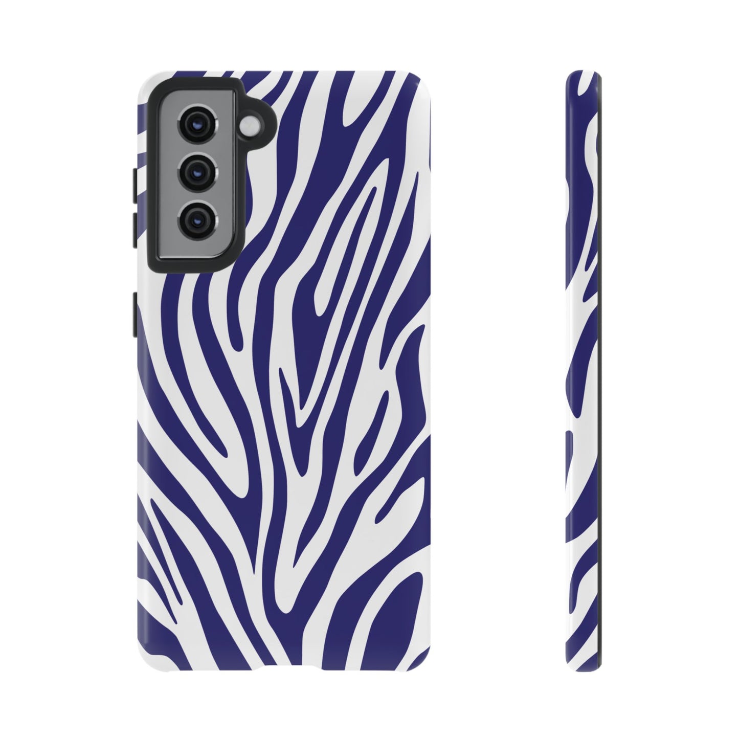Graphic Blue Tiger Print Phone Case