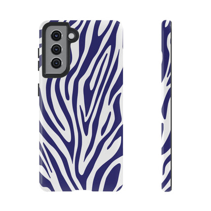 Graphic Blue Tiger Print Phone Case