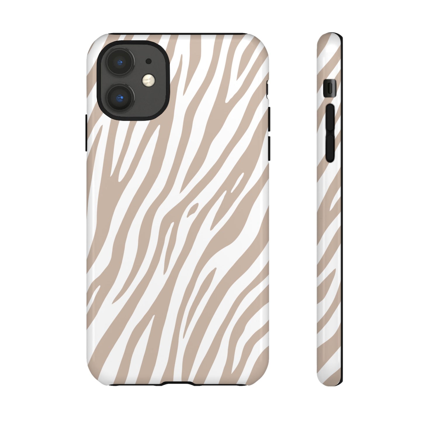 Oatmeal Tiger Print Phone Case