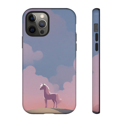 iPhone 12 Pro / Glossy Phone Case - Pony & Cloud Design Phone Case
