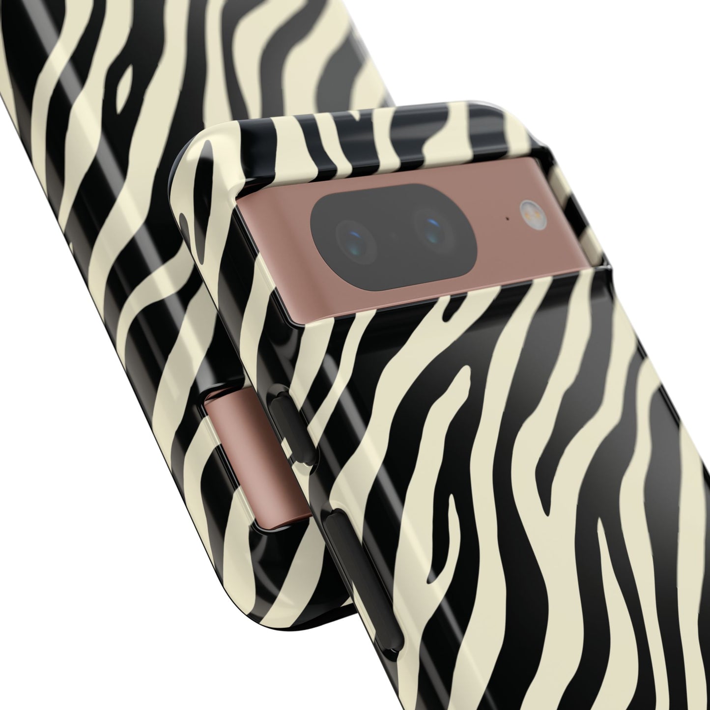 Chic Ivory Zebra Print Phone Case