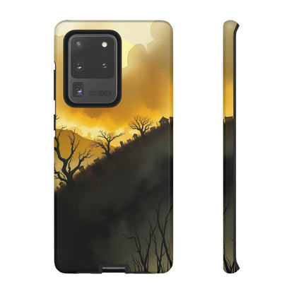 Samsung Galaxy S20 Ultra / Glossy Phone Case - Eerie Graveyard Watercolour Design Phone Case