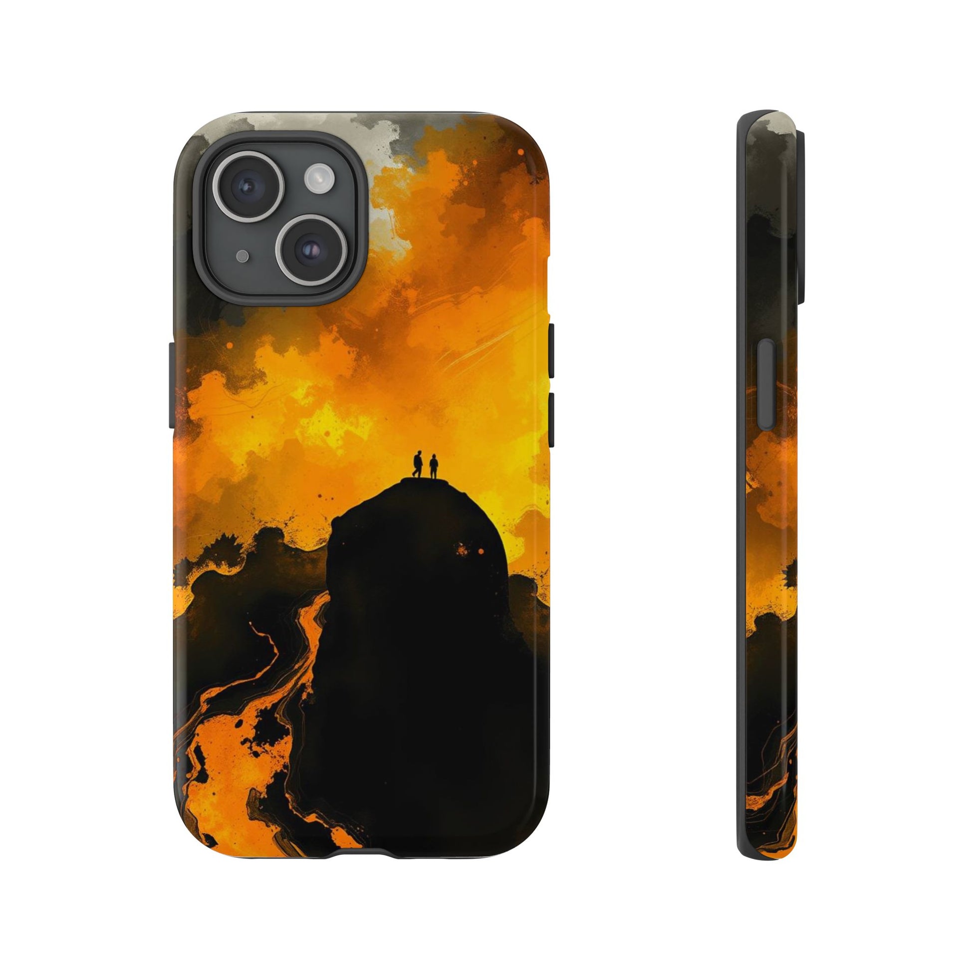 Gothic Watercolour Scene Phone Case - Multicolor Phone Case - iPhone 15 / Glossy