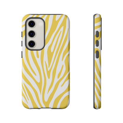 Graphic Yellow Tiger Print Phone Case