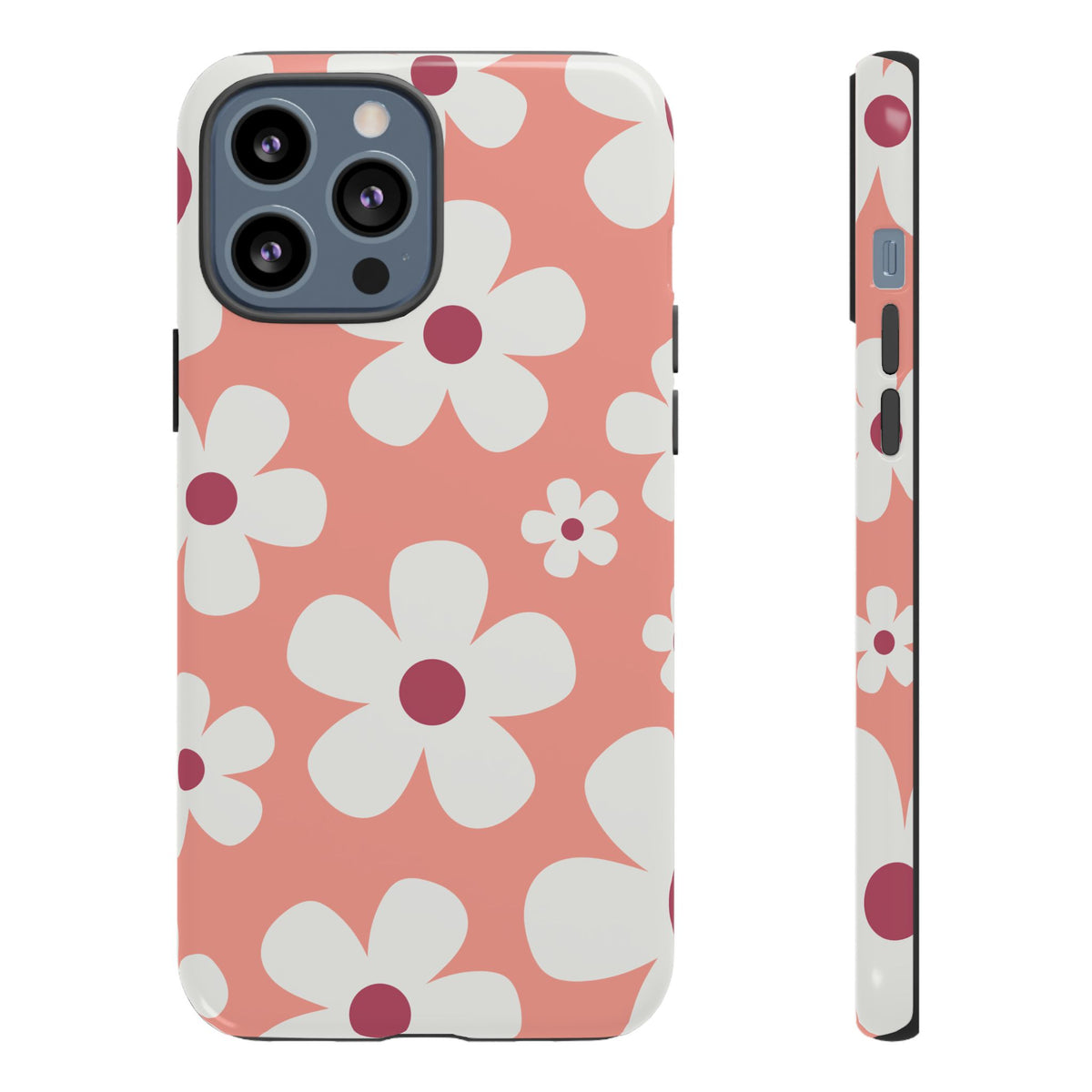 Cute Pink Daisy Pattern #2 Phone Case - Pink Phone Case - iPhone 13 Pro Max / Glossy