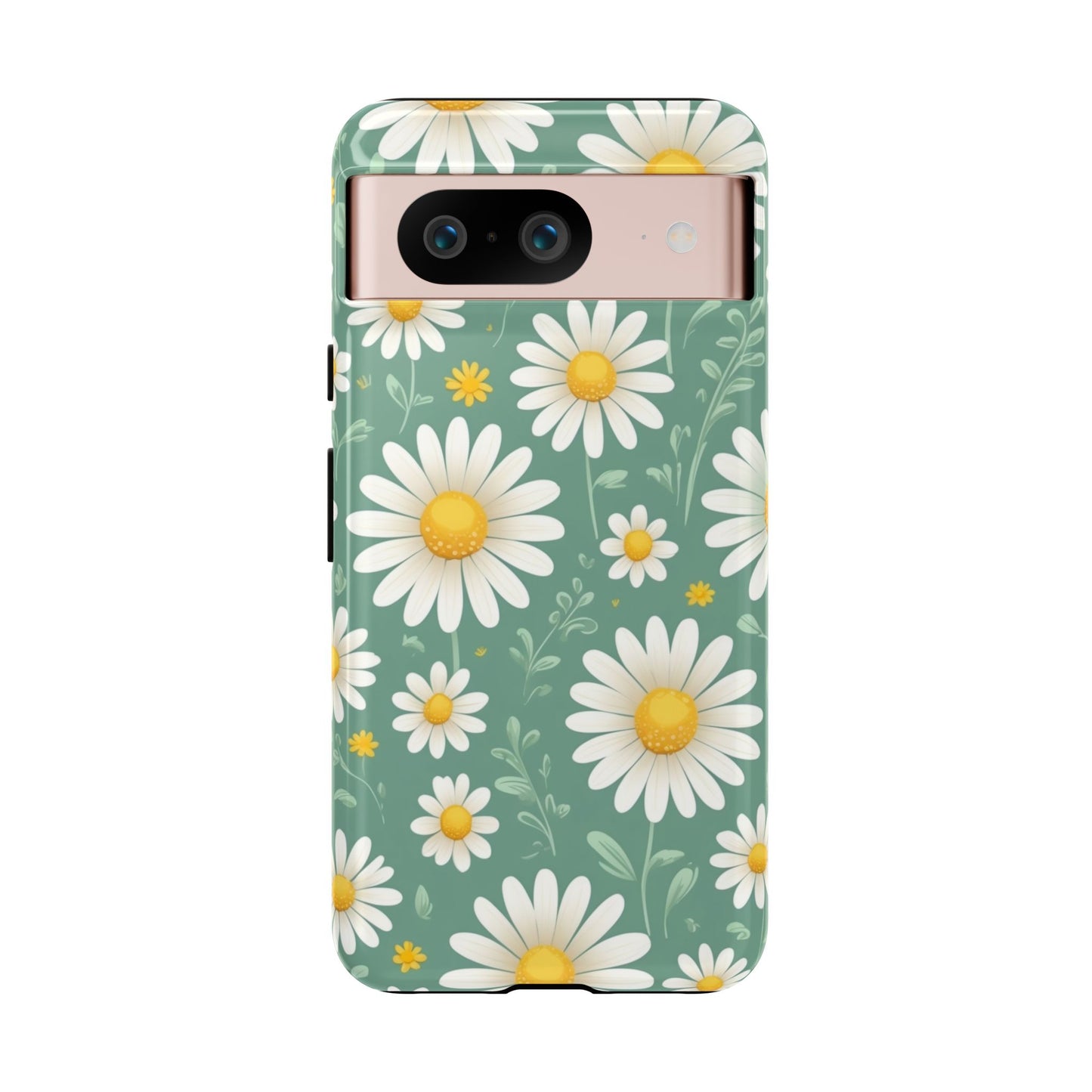 Google Pixel 8 / Glossy Phone Case - Daisies Floral Pattern 1 Phone Case