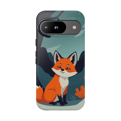 Google Pixel 9 / Glossy Phone Case - Cute Fox Design Phone Case