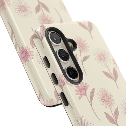 Pretty Blush Daisy Pattern Phone Case