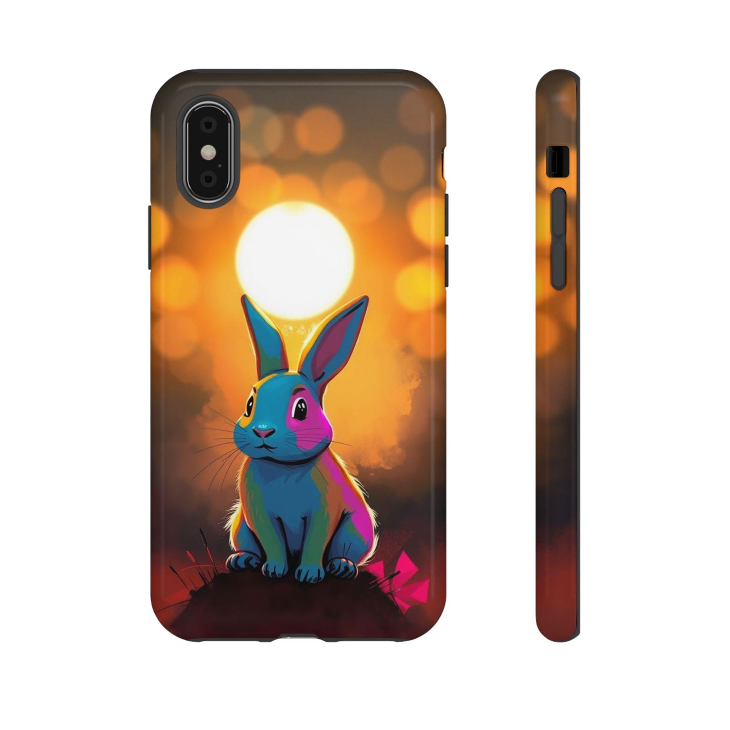 iPhone X / Glossy Phone Case - Pop Art Rabbit Design Phone Case