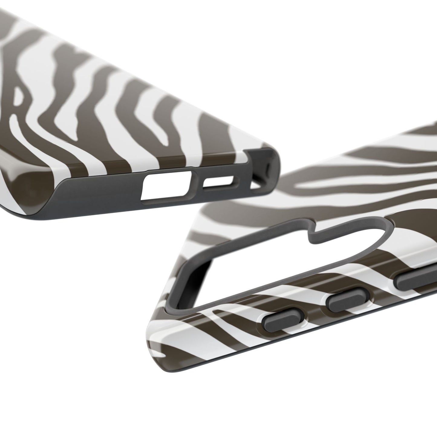 Modern Mocha Zebra Print Phone Case