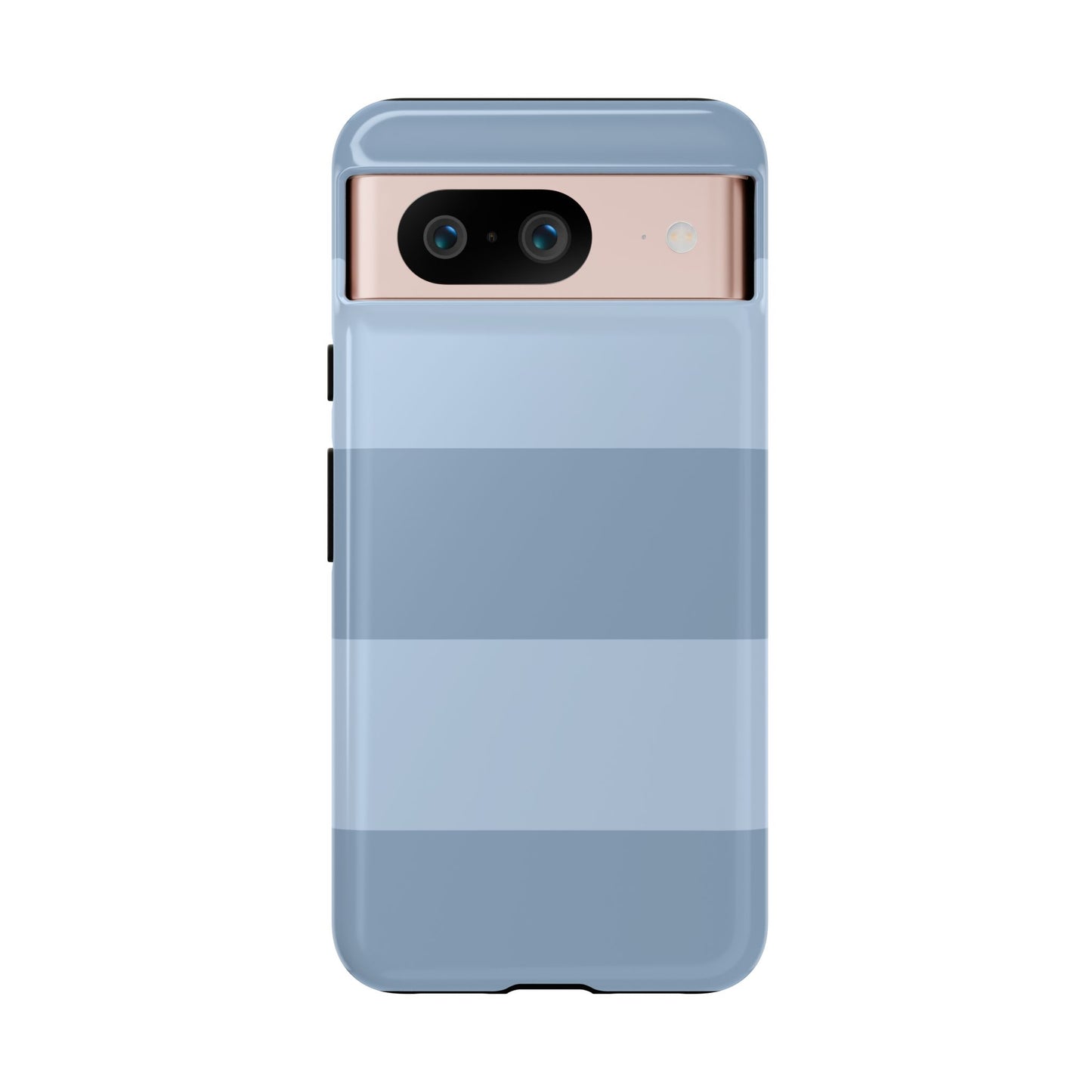 Light Blue Horizontal Stripe Pattern Phone Case - Blue Phone Case - Google Pixel 8 / Glossy