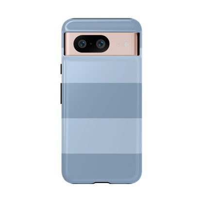 Light Blue Horizontal Stripe Pattern Phone Case - Blue Phone Case - Google Pixel 8 / Glossy