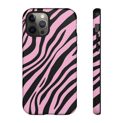 Modern Blush Zebra Print Phone Case