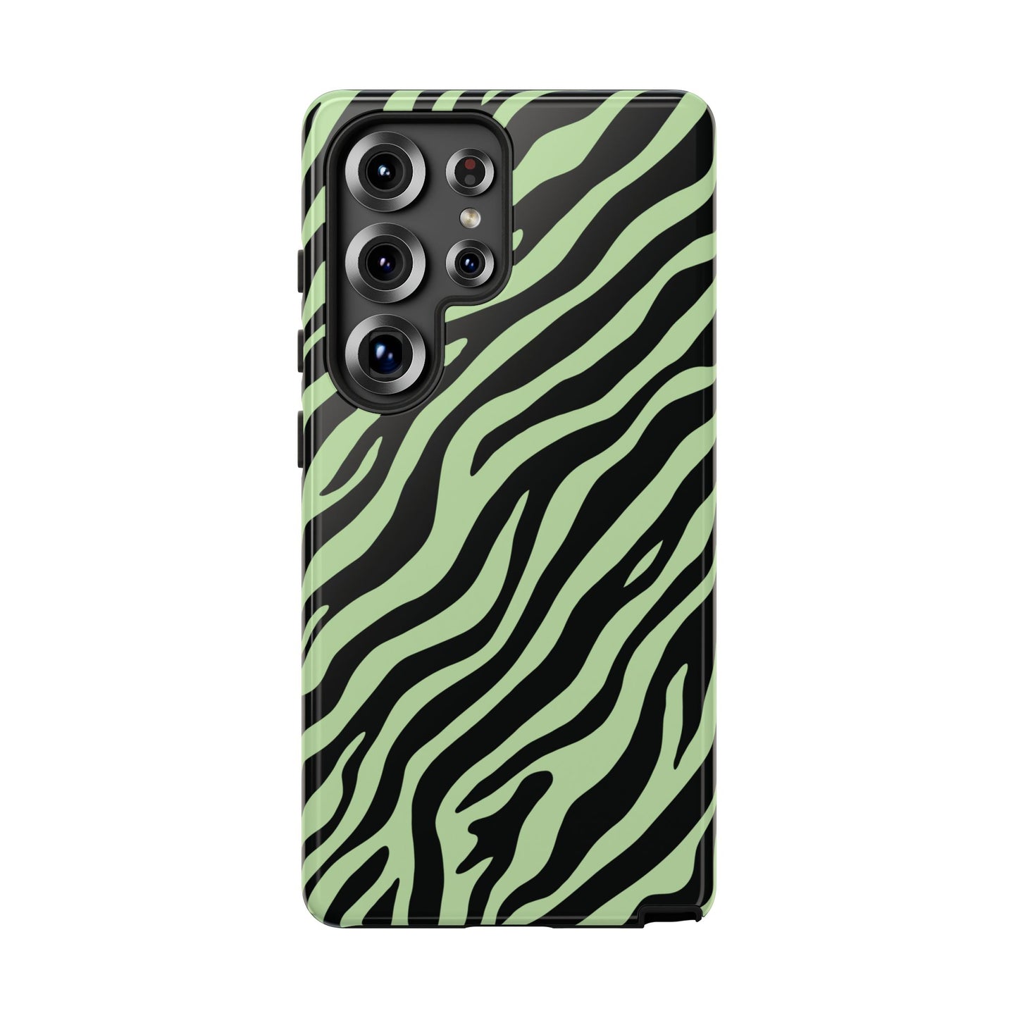 Stylish Mint Zebra Print Phone Case