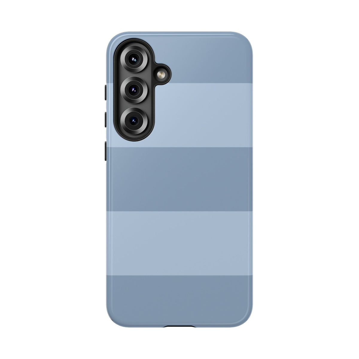 Light Blue Horizontal Stripe Pattern Phone Case - Blue Phone Case - Samsung Galaxy S25 Plus / Glossy