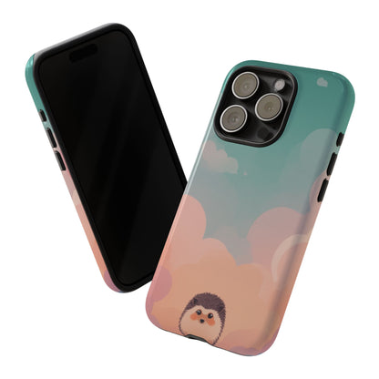 Cute Hedgehog & Cloud Design Phone Case - Multicolor Phone Case