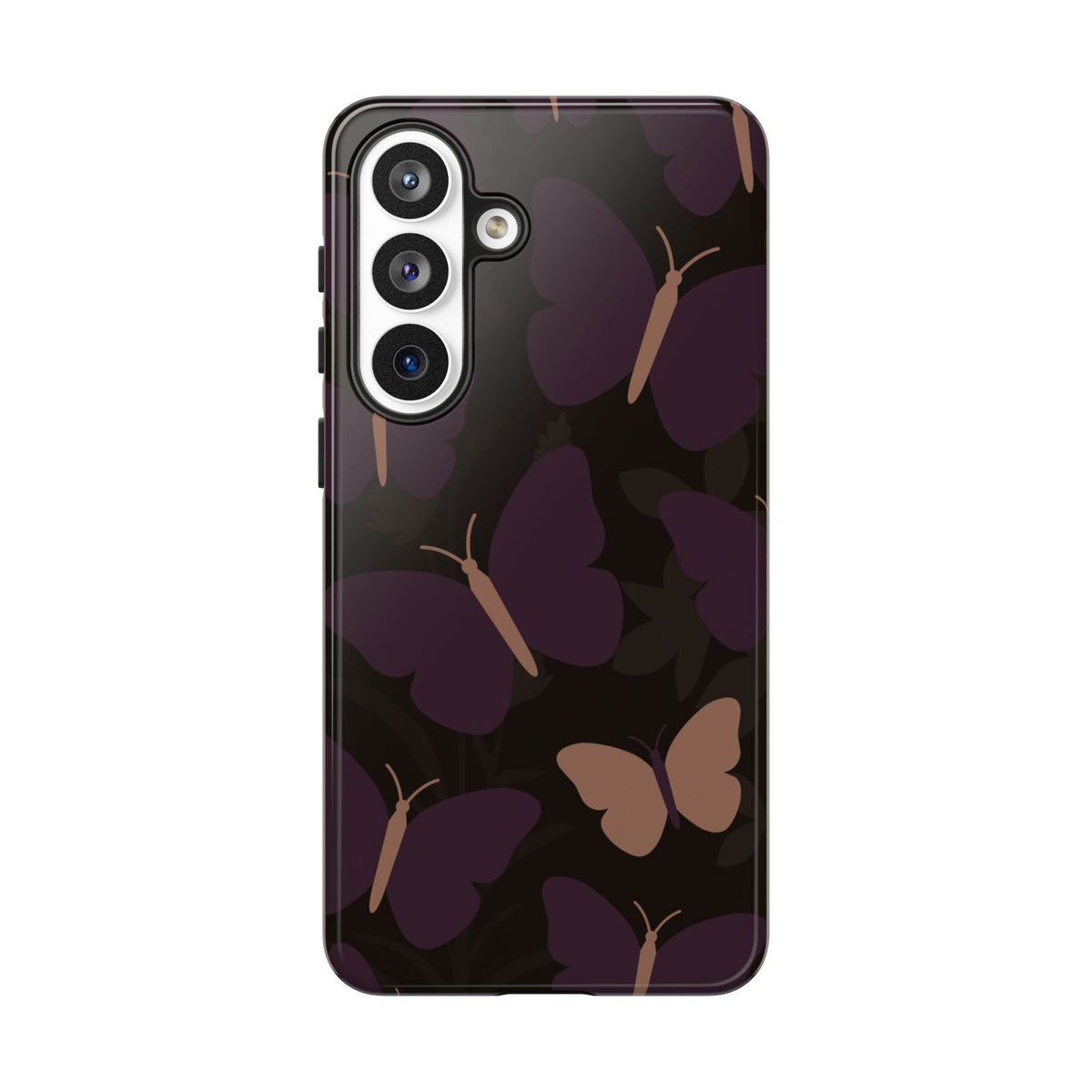 Minimalist Purple Butterfly Pattern Phone Case - Purple Phone Case - Samsung Galaxy S26 Plus / Glossy